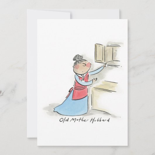 Old Mother Hubbard Kaart (Voorkant)