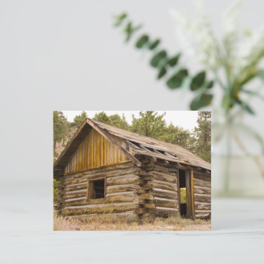 Old Mountain Cabin Briefkaart (Staand voorkant)