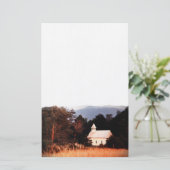 Old Mountain Church Briefpapier (Staand voorkant)