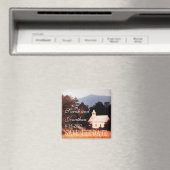 Old Mountain Church Red de datum Magneet (Insitu (Vaatwasser))