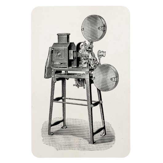 -Old Movie Camera Cinematography Equipment Magneet (Verticaal)