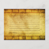 Old Movie Film Weddenvice Advieskaart (Achterkant)