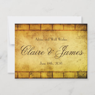 Old Movie Film Weddenvice Advieskaart