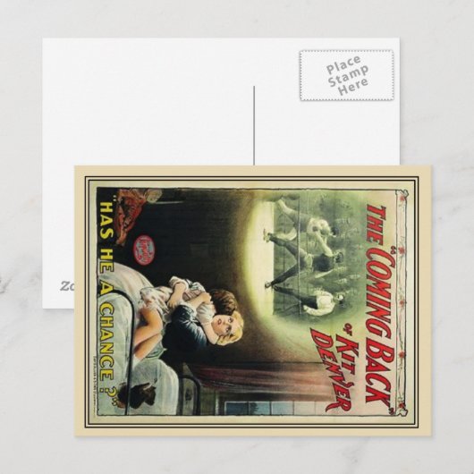 Old Movie Poster Briefkaart (Voorkant / Achterkant)