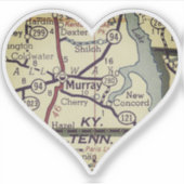 Old Murray KY Map Sticker (Voorkant)
