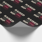 Old Music Rap Childhood  Hip Hop Bass Cadeaupapier (Hoek)