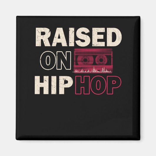 Old Music Rap Childhood  Hip Hop Bass Magneet (Voorkant)