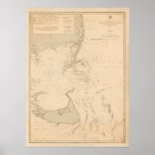 Old Nantucket & Cape Cod Map (1893) Poster (Voorkant)