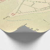 Old Nantucket MA Town Map (1905)  Cadeaupapier (Hoek)