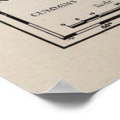 Old New Brunswick Canada Map (1925) Poster (Hoek)