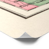 Old New Hampshire Tree Species Map (1877) Poster (Hoek)