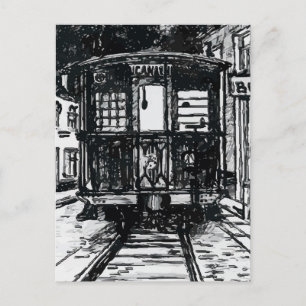 Old New Orleans Canal Streetcar Briefkaart