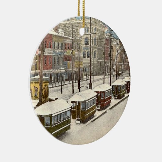 Old New Orleans French Quarter Ceramic Ornament (Rechts)