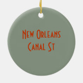 Old New Orleans French Quarter Ceramic Ornament (Achterkant)