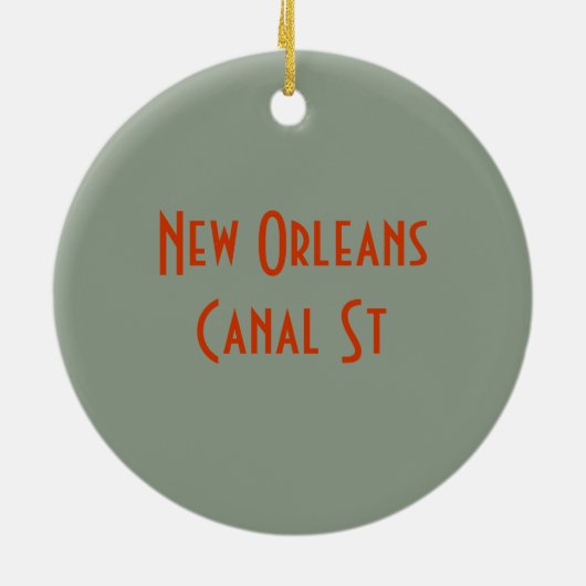 Old New Orleans French Quarter Ceramic Ornament (Achterkant)