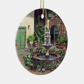 Old New Orleans French Quarter Ceramic Ornament (Rechts)