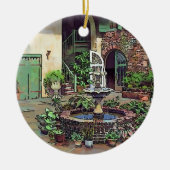 Old New Orleans French Quarter Ceramic Ornament (Voorkant)