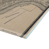 Old New Orleans Map Snijplank (Hoek)