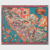 Old New York City Pictorial Map (1925)  Cadeaupapier (Vlak)