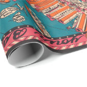 Old New York City Pictorial Map (1925)  Cadeaupapier (Rol Hoek)