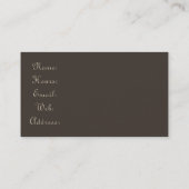 Old Newsprint Real Estate Visitekaartje (Achterkant)