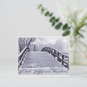 Old North Bridge Briefkaart (Staand voorkant)