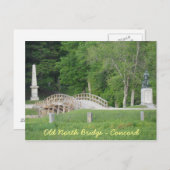 Old North Bridge, Concord, MA Briefkaart (Voorkant / Achterkant)