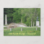 Old North Bridge, Concord, MA Briefkaart (Voorkant)