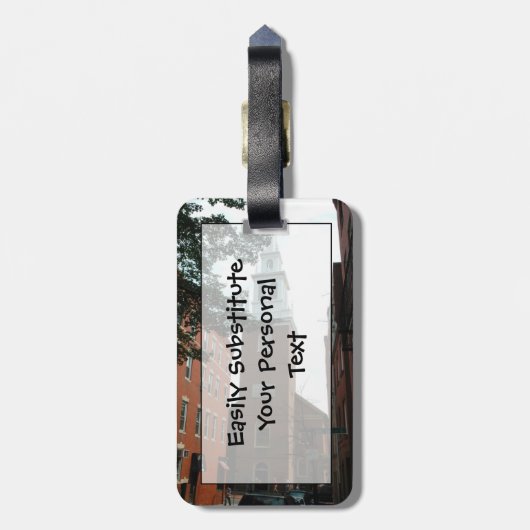 Old North Church of Boston Easy ID Personal Bagagelabel (Achterkant verticaal)