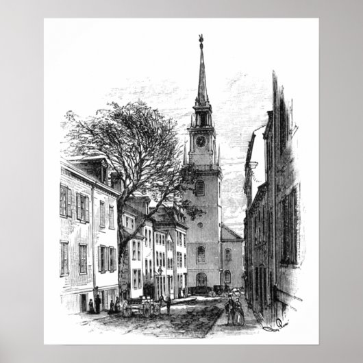 Old North Church Print (Voorkant)