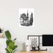 Old North Church Print (Thuiskantoor)