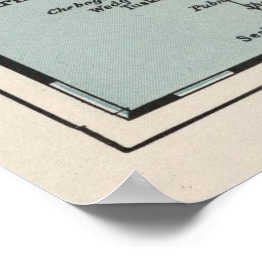 Old Nova Scotia Canada Map (1925) Poster (Hoek)