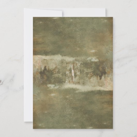 Old Oak Tree Rustic Country Wedding Kaart (Achterkant)