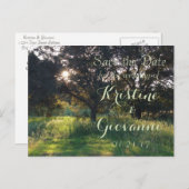 Old Oak Tree - Sla de datum op Aankondigingskaart (Voorkant / Achterkant)