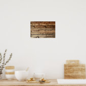 Old oak wood texture background poster (Keuken)