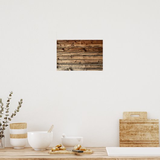 Old oak wood texture background poster (Keuken)