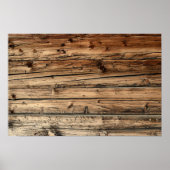 Old oak wood texture background poster (Voorkant)