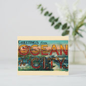 Old Ocean City NJ Briefkaart (Staand voorkant)