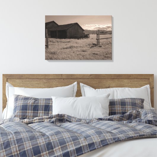 Old Olmstead boerderij Canvas Afdruk (Insitu (Slaapkamer))