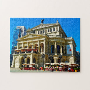Old Opera Monument Frankfurt Duitsland. Legpuzzel