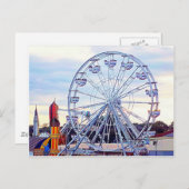 Old Orchard Beach Ferris Wheel New England Briefkaart (Voorkant / Achterkant)