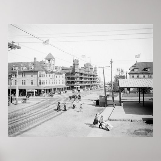 Old Orchard Beach Hotels, 1904 Poster (Voorkant)