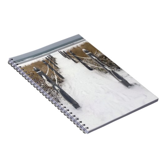 old orchard beach in winter notitieboek (Rechterzijde)