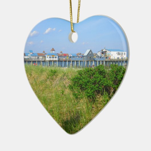 Old Orchard Beach Keramisch Ornament (Links)