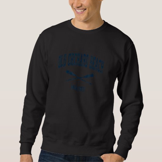 Old Orchard Beach Maine Antieke Scheepsroeren S Trui (Voorkant)