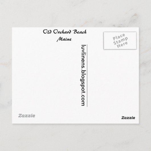 Old Orchard Beach, Maine Briefkaart (Achterkant)