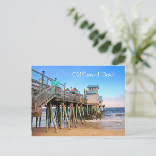 Old Orchard Beach Maine Briefkaart (Staand voorkant)