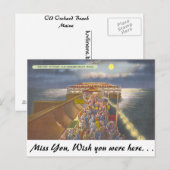 Old Orchard Beach, Maine Briefkaart (Voorkant / Achterkant)