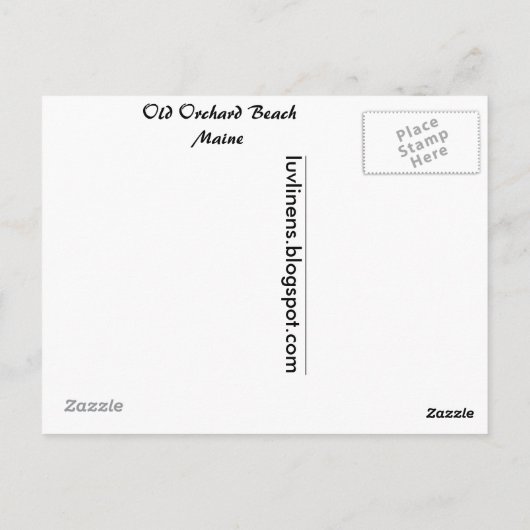 Old Orchard Beach, Maine Briefkaart (Achterkant)
