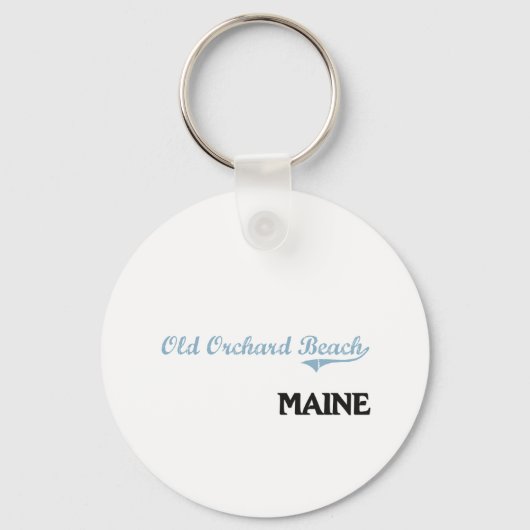 Old Orchard Beach Maine City Classic Sleutelhanger (Voorkant)
